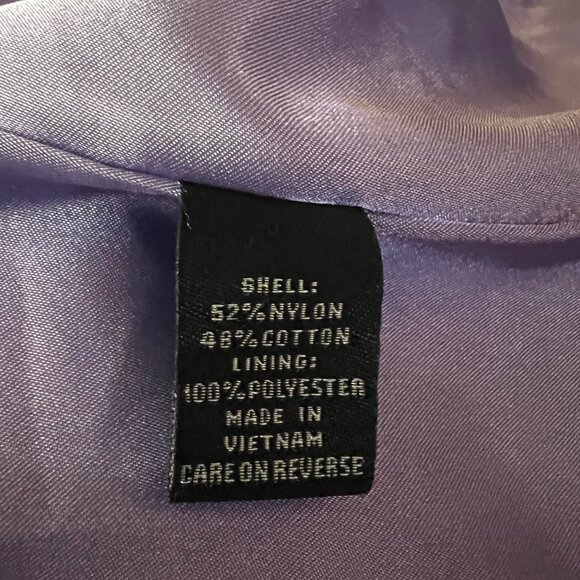 Regal Regency Lavender Belted Trench Coat - Picture 7 of 7